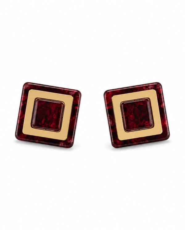 Aros Geométricos Ruby Glow