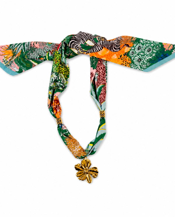 COLLAR TELA ESTAMPADO CEBRA