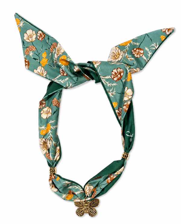 COLLAR TELA ESTAMPADO FLORES