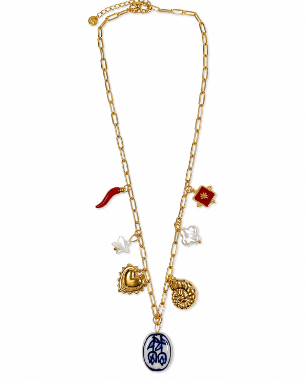 COLLAR ACERO DORADO