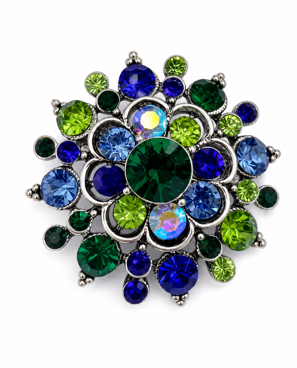 PRENDEDOR FLOR AZUL