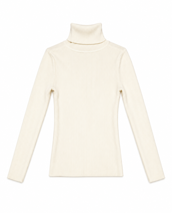 Sweater Cuello Alto Blanco
