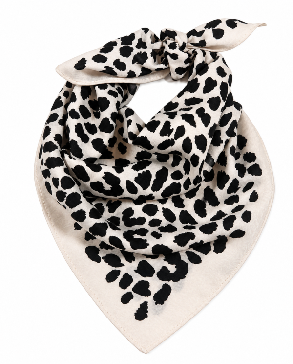 Pañuelo Animal Print Blanco & Negro