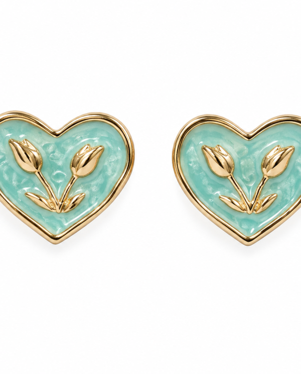 Corazones Turquesa Vintage