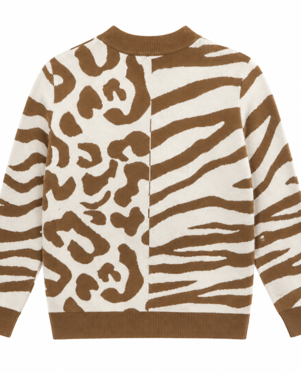 Sweater Safari Bicolor Café y Crema