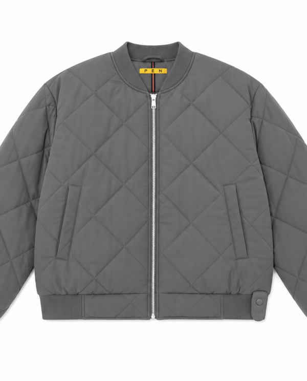 Urban Quilted Bomber Gris
