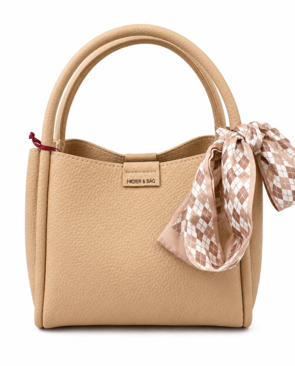 Cartera Beige Claro Texturizada