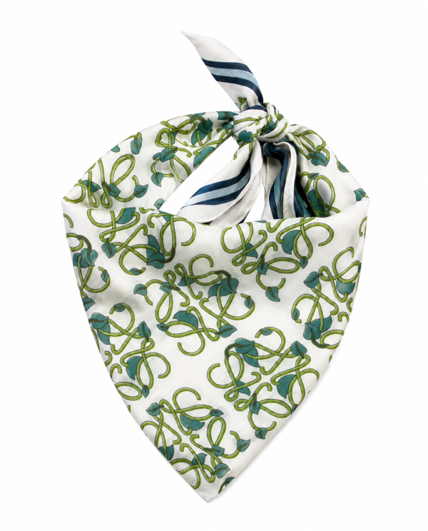 Pañuelo Estampado Verde Botánico
